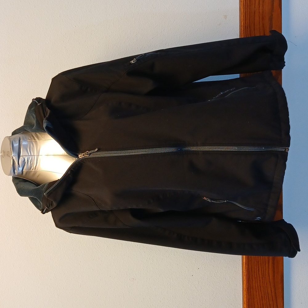 🐞 BLACK DIAMOND Black Hooded Jacket